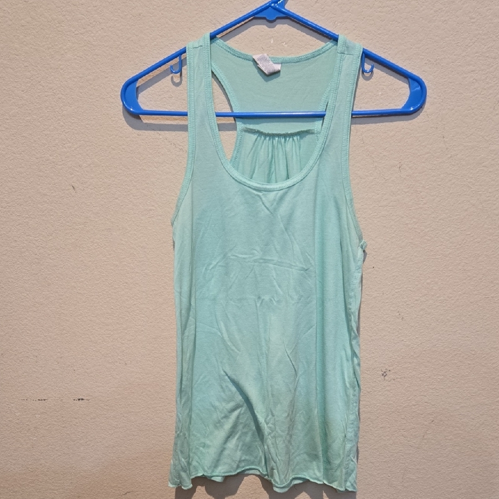 Bella Canvas Green Backless Relaxed Tank Top